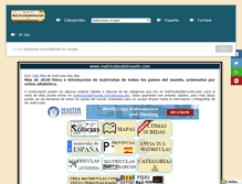 Tablet Screenshot of matriculasdelmundo.com